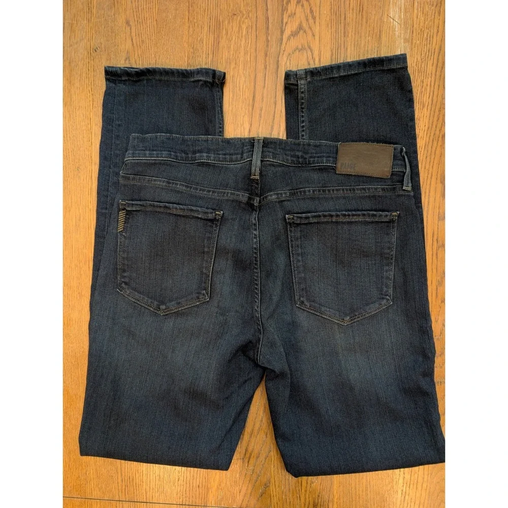 Paige Federal Slim Straight Jeans Mens 32x31 Cellar‎ Dark Wash M655521-2948